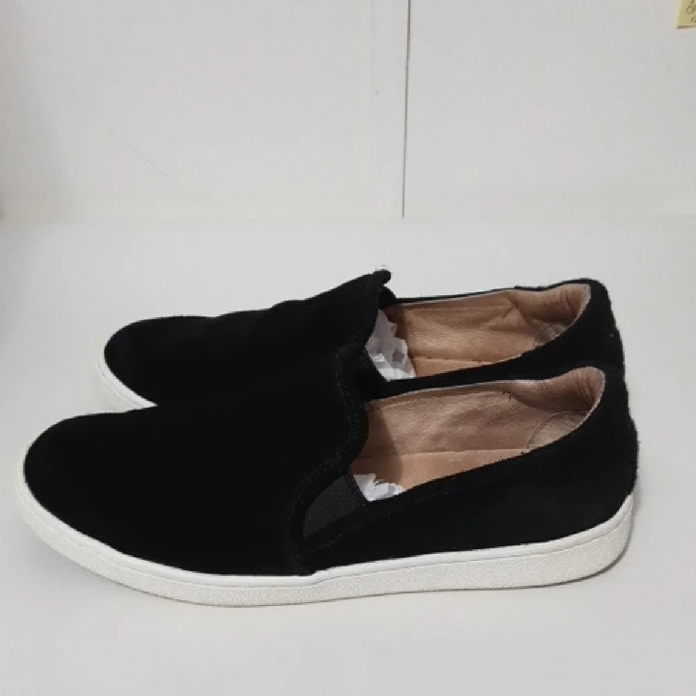 UGG CAS Black Suede&Felt‎ Back Slip-On Shoes